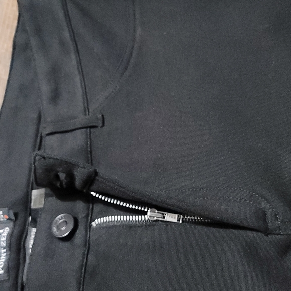 Women's like new black Point Zero pants zip side pockets size 15 straight leg - Picture 6 of 13
